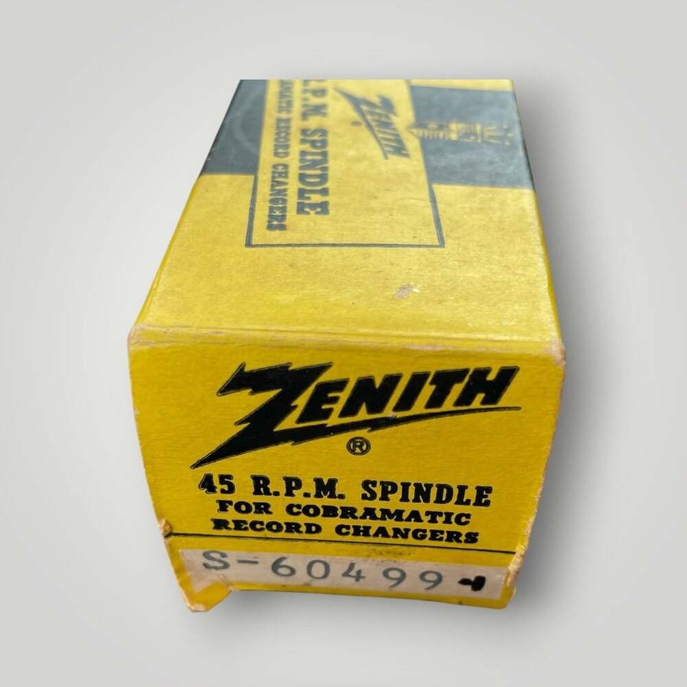 Zenith 45 RPM Spindle for Cobramatic Record Changers S-60499 In Original Box
